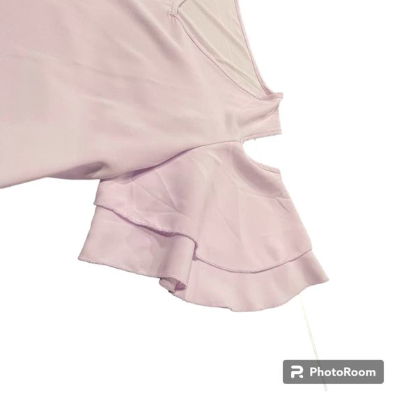 Light Breezy Short Sleeves Summer Cold Shoulder Blouse Top XL - Picture 7 of 16